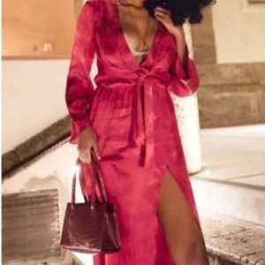 Zara Pink Jacquard Wrap Dress or Top NWT